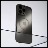 Spigen iPhone 16 Pro -kuori Ultra Hybrid MagFit Frost Natural Titanium