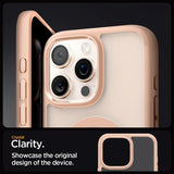 Spigen iPhone 16 Pro -kuori Ultra Hybrid MagFit Frost Rose Titanium