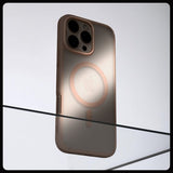 Spigen iPhone 16 Pro -kuori Ultra Hybrid MagFit Frost Rose Titanium