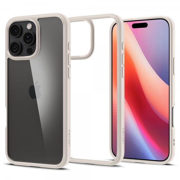 Spigen iPhone 16 Pro Kuori Ultra Hybrid Natural Titanium