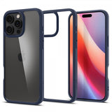 Spigen iPhone 16 Pro -suojakuori, Ultra Hybrid, laivastonsininen