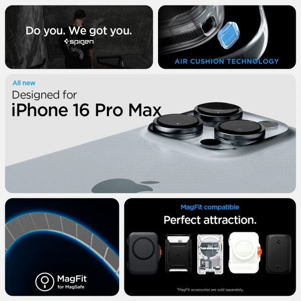 Spigen iPhone 16 Pro -kuori Ultra Hybrid Neo One MagFit