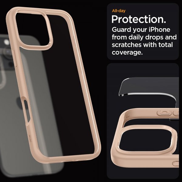 Spigen iPhone 16 Pro Kuori Ultra Hybrid Rose Titanium