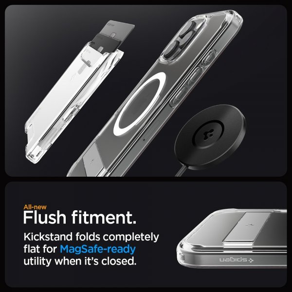 Spigen iPhone 16 Pro Kuori Ultra Hybrid S MagFit Crystal Clear