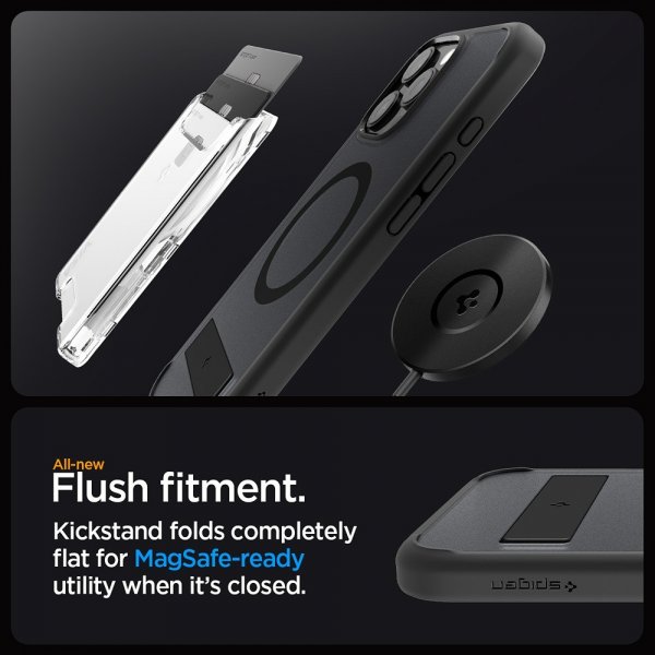 Spigen iPhone 16 Pro Kuori Ultra Hybrid S MagFit Frost Black