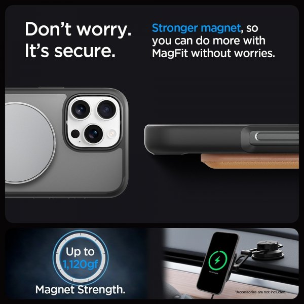 Spigen iPhone 16 Pro Kuori Ultra Hybrid S MagFit Frost Black