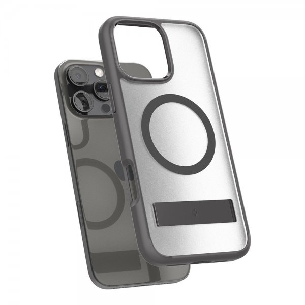 Spigen iPhone 16 Pro -kuori Ultra Hybrid S MagFit Frost Gray