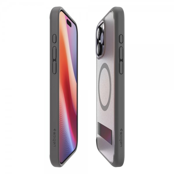 Spigen iPhone 16 Pro -kuori Ultra Hybrid S MagFit Frost Gray