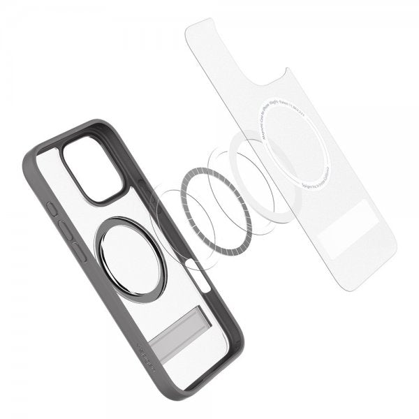 Spigen iPhone 16 Pro -kuori Ultra Hybrid S MagFit Frost Gray