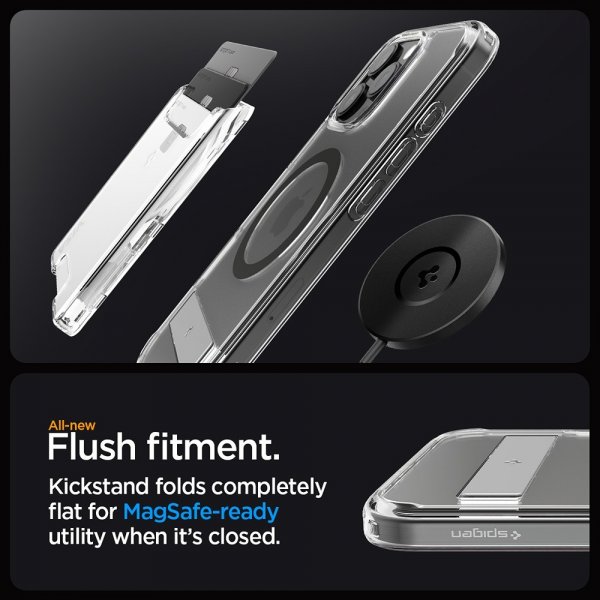 Spigen iPhone 16 Pro -kuori Ultra Hybrid S MagFit Graphite