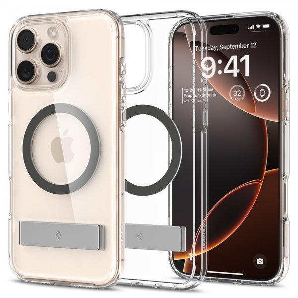 Spigen iPhone 16 Pro -kuori Ultra Hybrid S MagFit Graphite