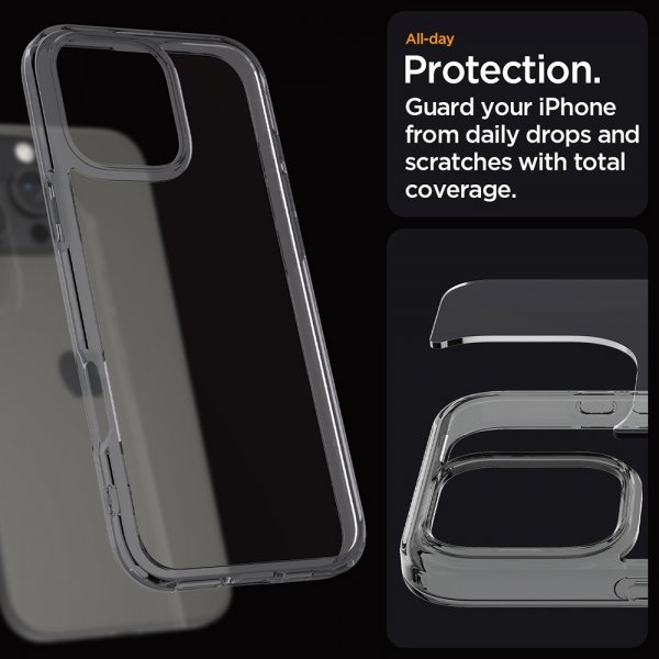 Spigen iPhone 16 Pro -suojakuori Ultra Hybrid Space Crystal