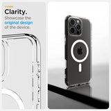 Spigen iPhone 16 Pro -kuori Ultra Hybrid T MagFit kirkas valkoinen