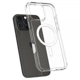 Spigen iPhone 16 Pro -kuori Ultra Hybrid T MagFit kirkas valkoinen
