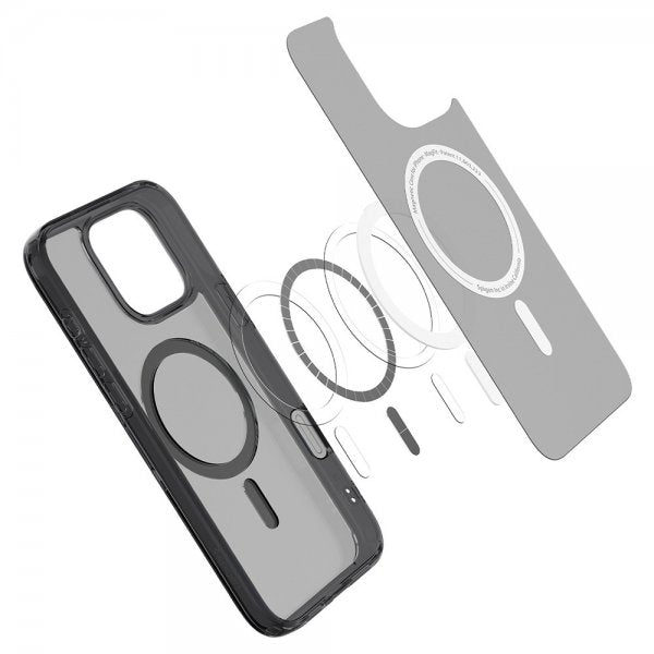 Spigen iPhone 16 Pro -kuori Ultra Hybrid T MagFit Frost Black