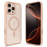 Spigen iPhone 16 Pro -kuori Ultra Hybrid T MagFit Frost Rose Titanium