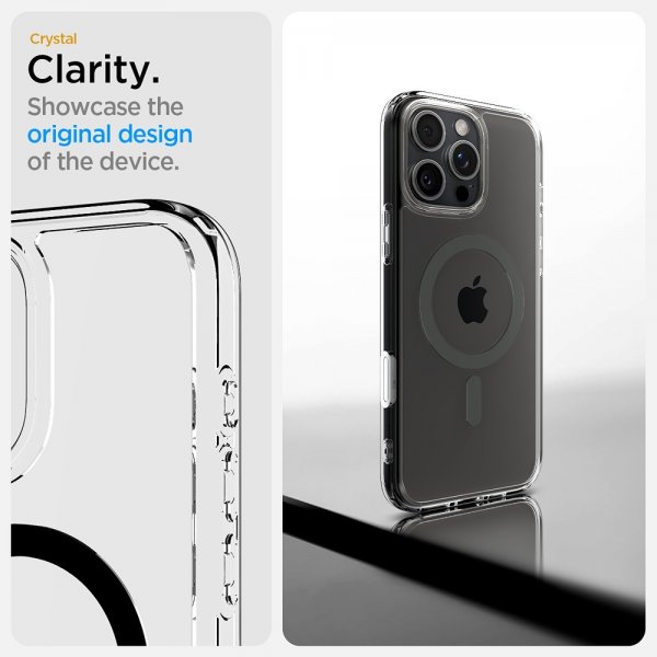 Spigen iPhone 16 Pro -kuori, Ultra Hybrid T MagFit, Graphite