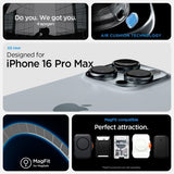 Spigen iPhone 16 Pro -kuori Ultra Hybrid Zero One MagFit Natural Titanium