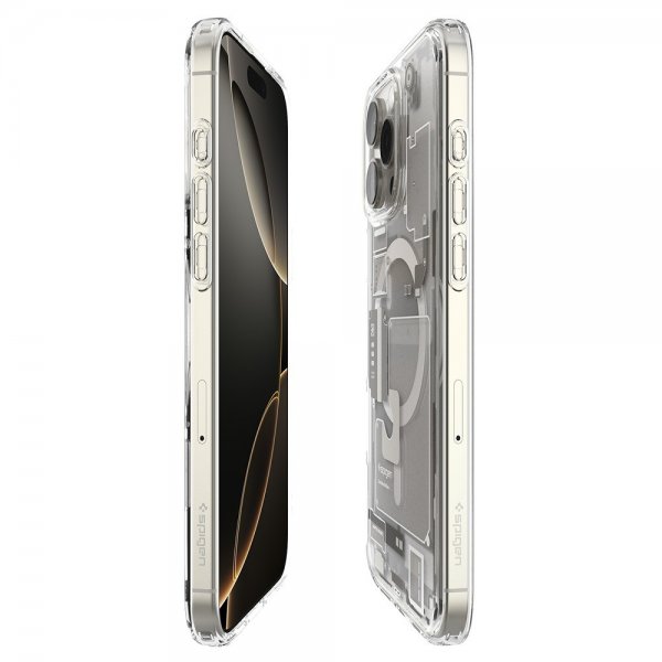 Spigen iPhone 16 Pro -kuori Ultra Hybrid Zero One MagFit Natural Titanium