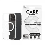 CARE by PanzerGlass iPhone 16 Pro Urban Combat MagSafe -suojakuori, valkoinen
