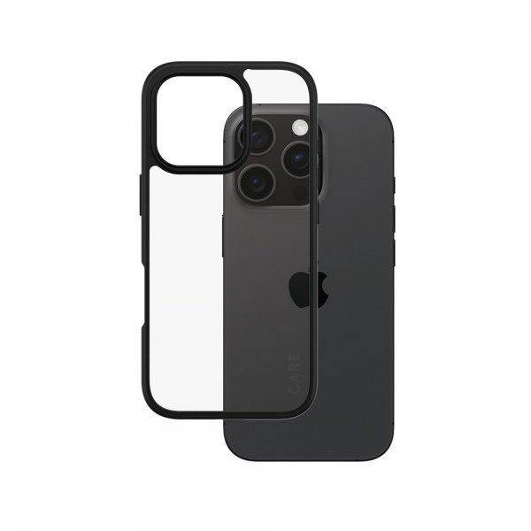 CARE by PanzerGlass iPhone 16 Pro Urban Combat -kuori, musta
