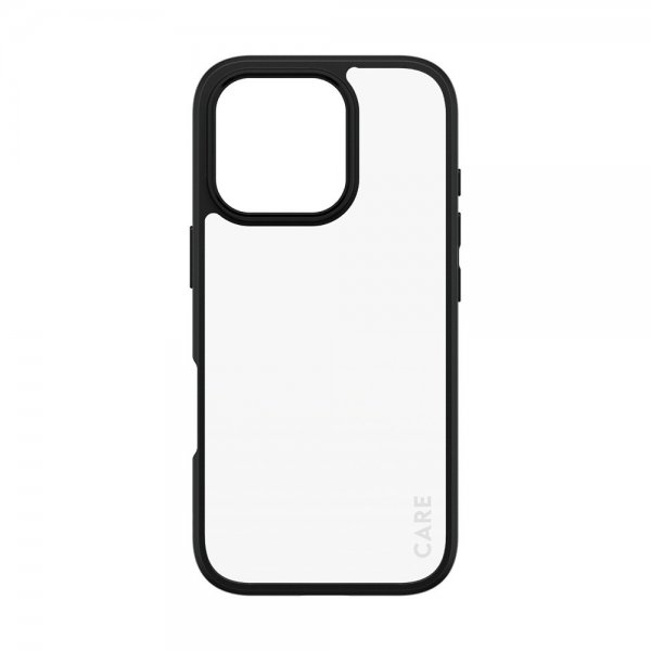 CARE by PanzerGlass iPhone 16 Pro Urban Combat -kuori, musta