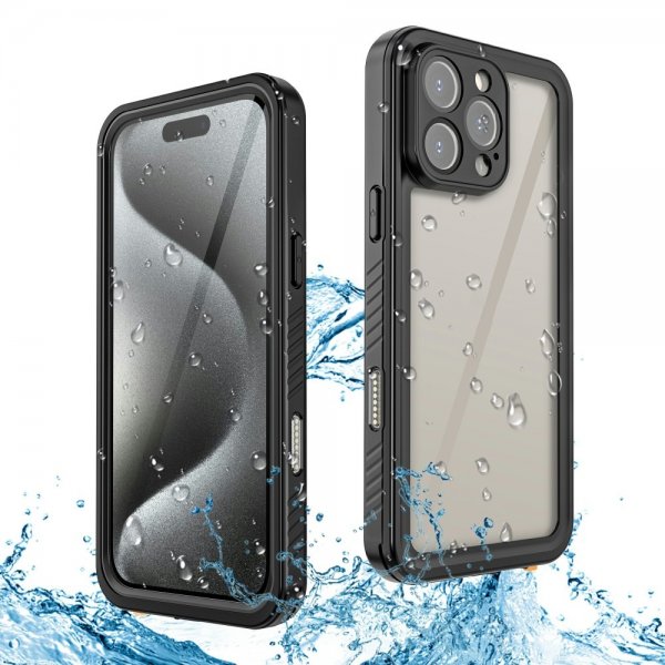 Redpepper iPhone 16 Pro -kuori Vedenkestävä IP68 Musta