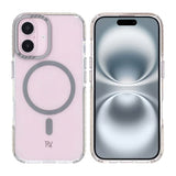 Rvelon iPhone 16 -kuori TPU MagSafe, harmaa