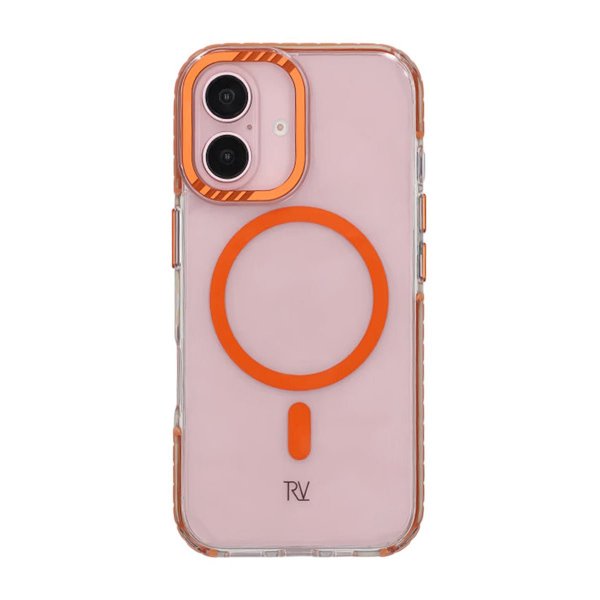 Rvelon iPhone 16 Kuori TPU MagSafe Oranssi