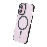 Rvelon iPhone 16 -suojakuori TPU MagSafe Musta/Läpinäkyvä