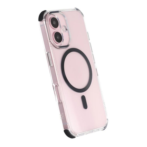 Rvelon iPhone 16 -suojakuori, iskunkestävä, MagSafe, musta