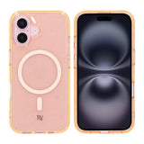 Rvelon iPhone 16 Suojakuori Glitter MagSafe Kulta