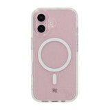 Rvelon iPhone 16 Kuori Glitter MagSafe Valkoinen