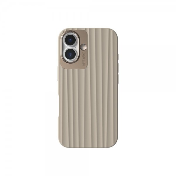 Nudient iPhone 16 Suojakuori Bold MagSafe Linen Beige