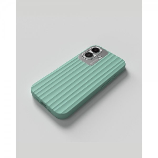 Nudient iPhone 16 Bold MagSafe -kuori Opal Turquoise