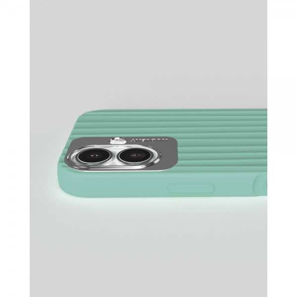 Nudient iPhone 16 Bold MagSafe -kuori Opal Turquoise