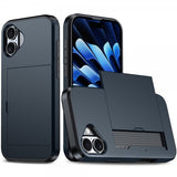 iPhone 16 Kuori Korttilokero Sininen