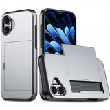 iPhone 16 Kuori Korttitelakka Harmaa