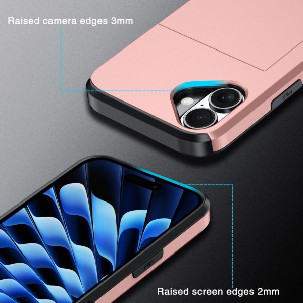 iPhone 16 Kuori Korttilokero Vihreä