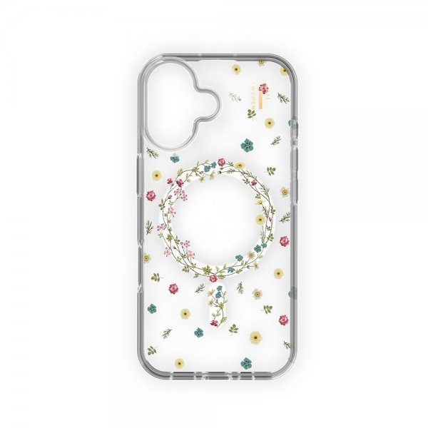 Ideal of Sweden iPhone 16 -suojakuori, Clear Case MagSafe Petite Floral