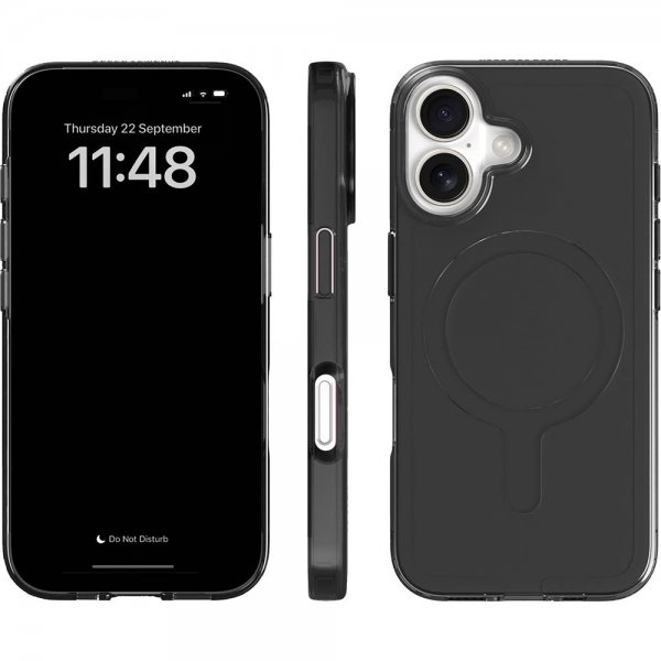 agood company iPhone 16 -suojakuori CLRPRTCT Tinted Black