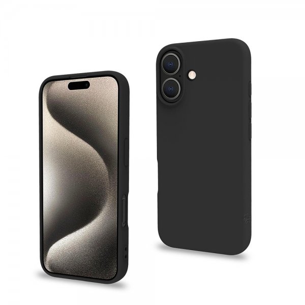 Celly iPhone 16 Suojakuori CROMO Musta