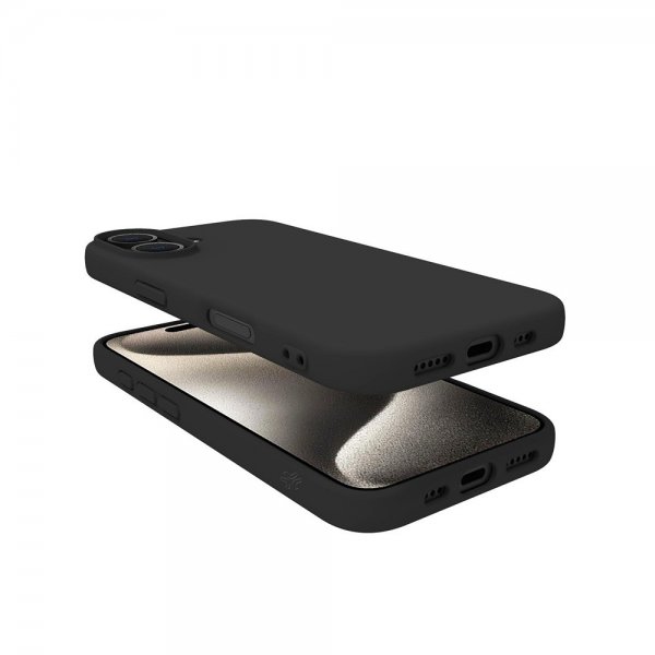 Celly iPhone 16 Suojakuori CROMO Musta