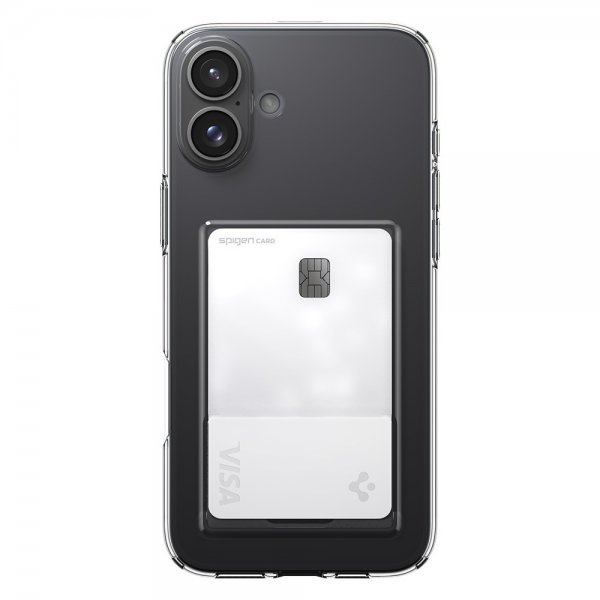 Spigen iPhone 16 Suojakuori Crystal Slot Crystal Clear
