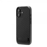 ZAGG iPhone 16 -suojakuori Denali Snap Kickstand Musta