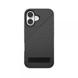 ZAGG iPhone 16 -suojakuori Denali Snap Kickstand Musta