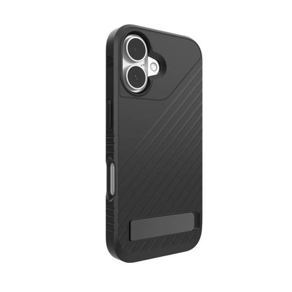 ZAGG iPhone 16 -suojakuori Denali Snap Kickstand Musta
