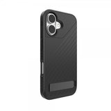 ZAGG iPhone 16 -suojakuori Denali Snap Kickstand Musta