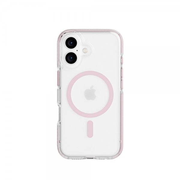 Tech21 iPhone 16 -kuori EvoCrystal MagSafe Pinkki