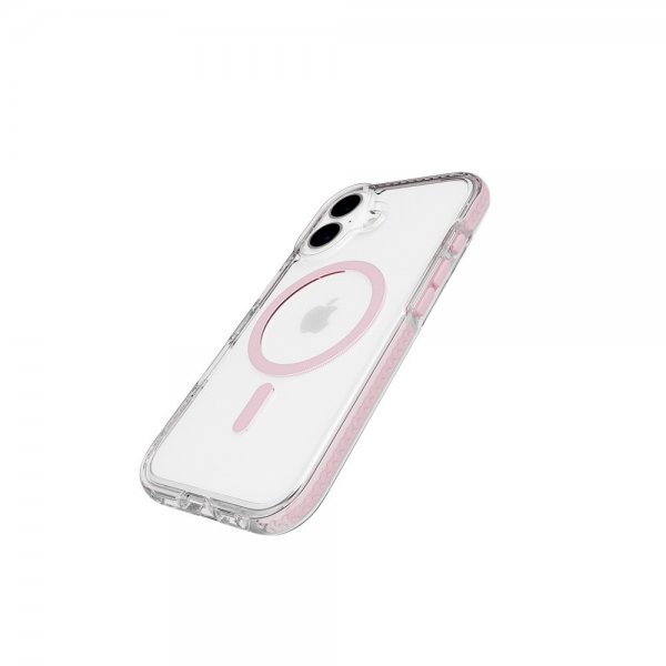 Tech21 iPhone 16 -kuori EvoCrystal MagSafe Pinkki